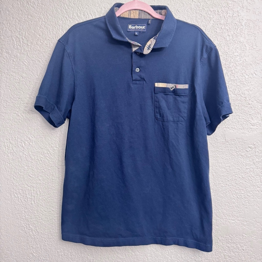 Barbour Navy Polo Shirt | Men’s XL